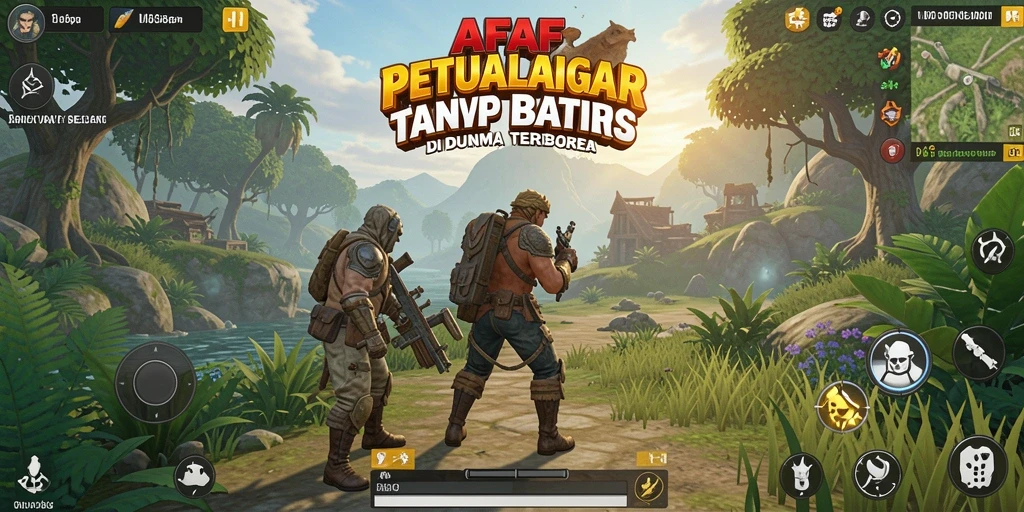 Tampilan gameplay <strong>AFAF</strong> yang mengesankan dalam dunia terbuka.