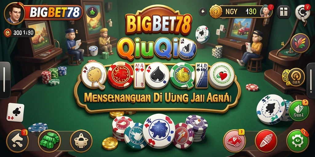 Screenshot BIGBET78 menampilkan aksi seru permainan QiuQiu.
