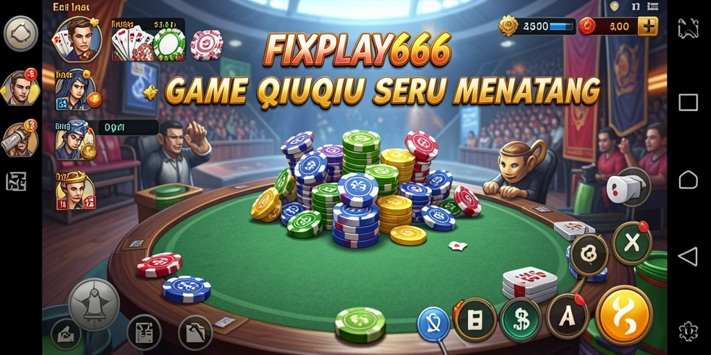 Tampilan gameplay QiuQiu yang seru di FIXPLAY666.