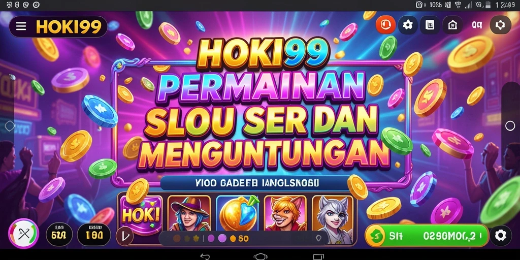Tampilan gameplay HOKI99 yang menawan dan penuh warna.