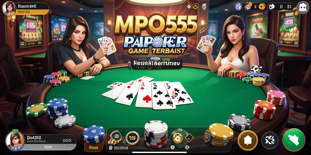 Screenshot MPO555 dengan tampilan seru gameplay Poker.