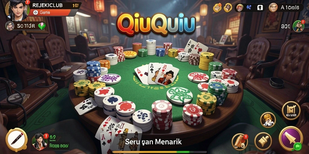 Screenshot menampilkan gameplay QiuQiu yang seru.