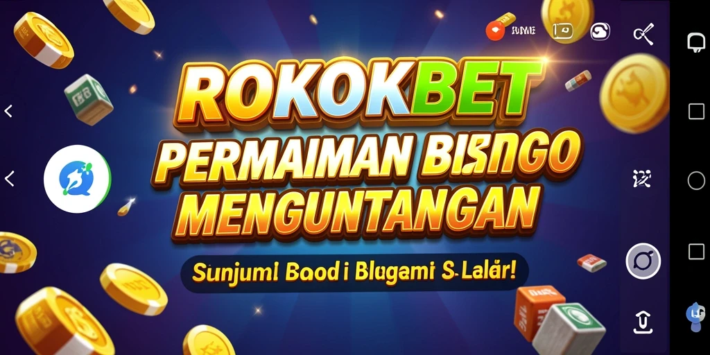 Screenshot gameplay ROKOKBET menampilkan momen seru saat bermain Bingo.