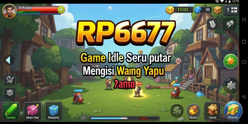 Screenshot utama RP6677 menampilkan gameplay Idle yang menarik dan menghibur.