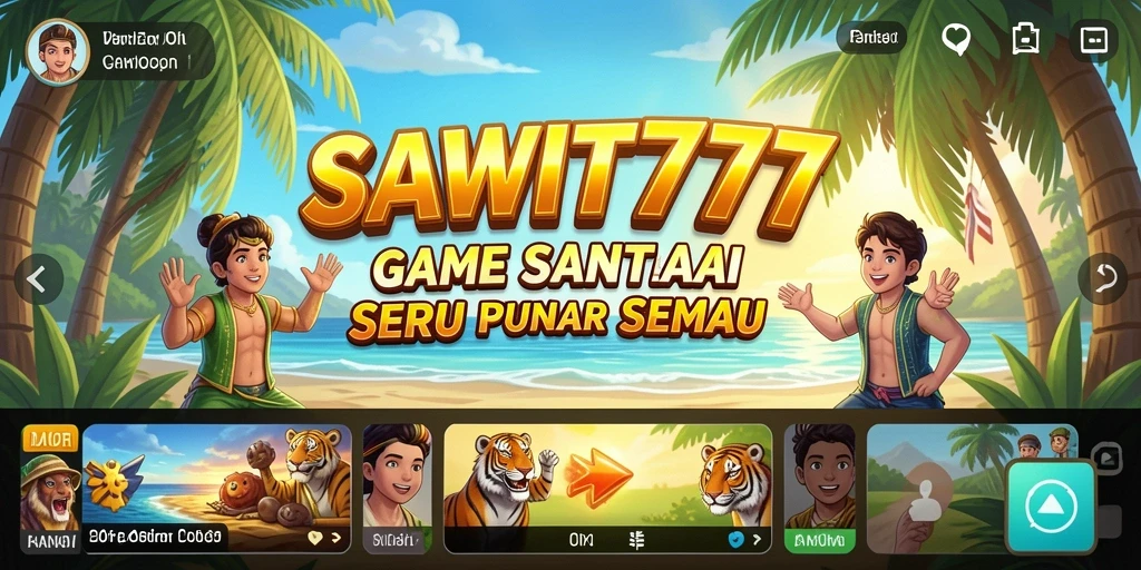 Tampilan gameplay menarik SAWIT777 dengan karakter yang ceria.
